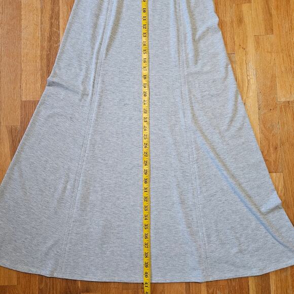 BCBG Skirt Size XS Gray White Micro Stripe Y2K Low Rise Stretchy Maxi Minimalist - Picture 9 of 9